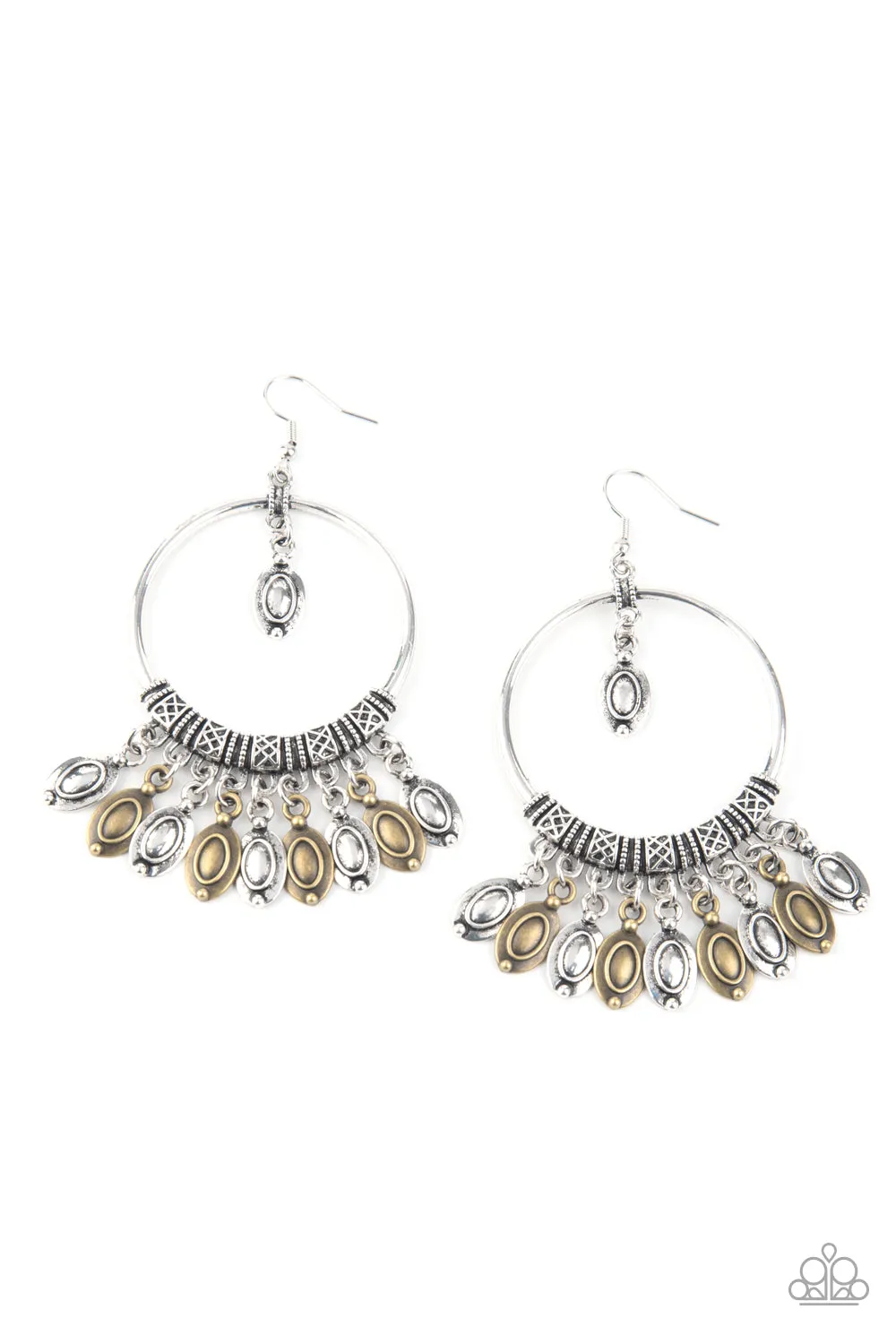 Paparazzi Accessories - Metallic Harmony - Multi Earrings