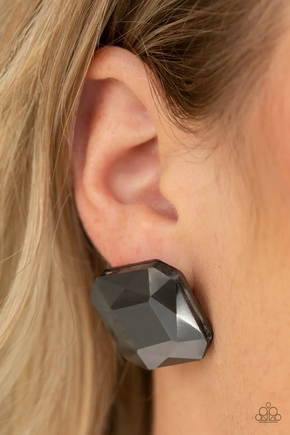 Paparazzi Accessories - Show Glow - Black Earrings