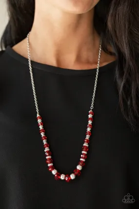 Paparazzi Accessories - Stratosphere Sparkle - Red Necklace