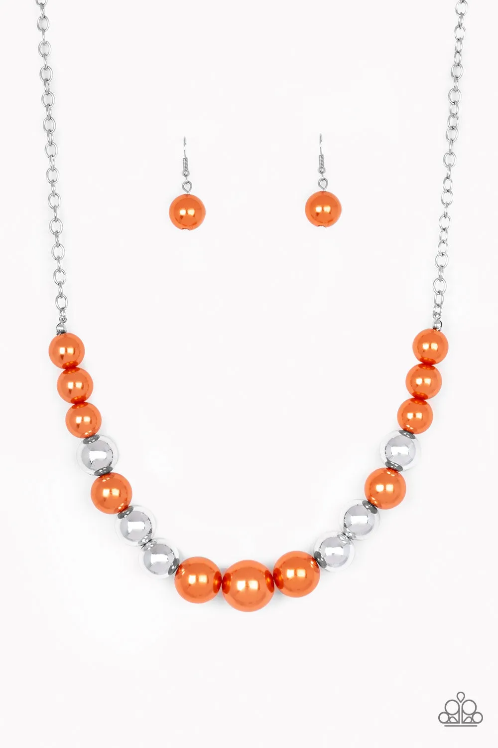 Paparazzi Accessories - Take Note - Orange Necklace