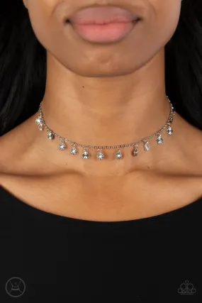 Paparazzi Chiming Charmer - Silver Choker Necklace