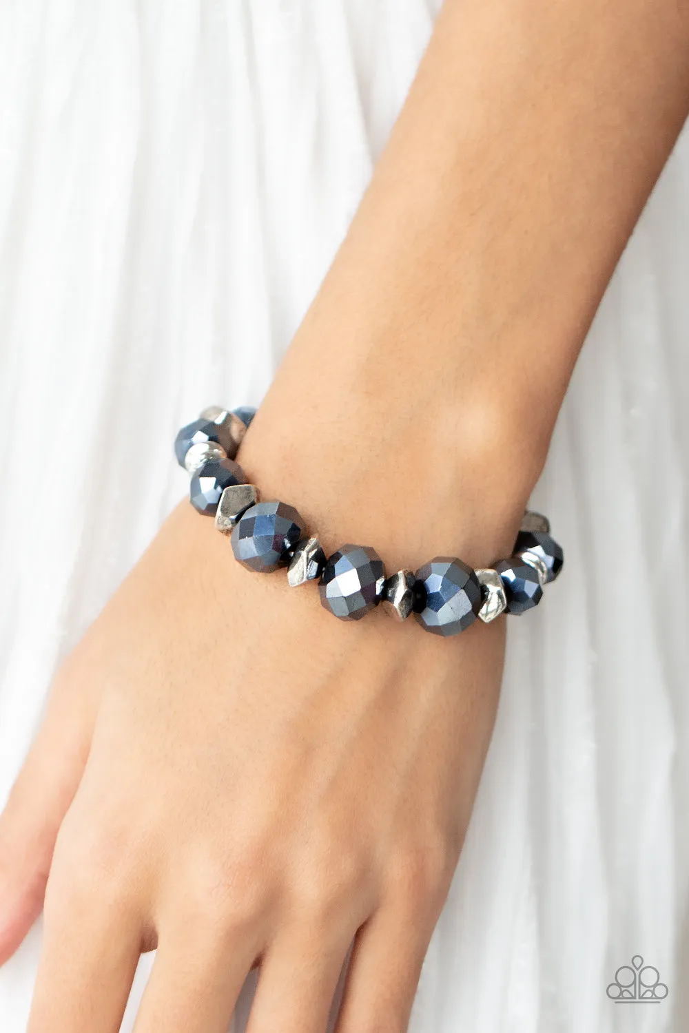 Paparazzi Cosmic Cadence Blue Necklace & Astral Auras - Blue Bracelet