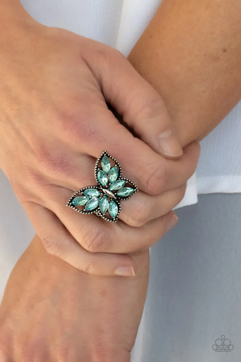 Paparazzi Fluttering Fashionista - Blue Butterfly Ring