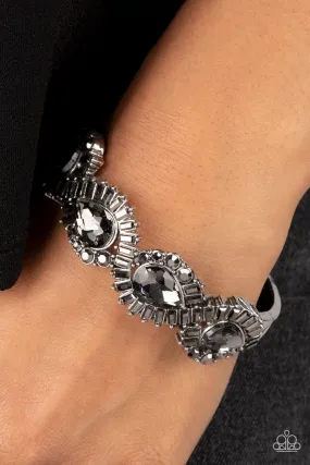 Paparazzi For the Win - Silver Hinged Closure Bracelet