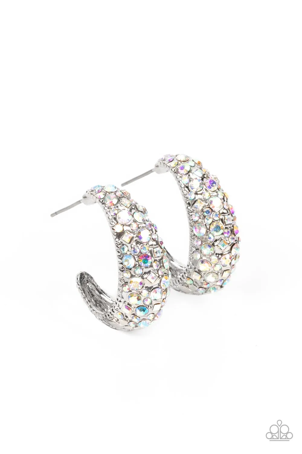 Paparazzi Glamorously Glimmering - Multi Hoop Earrings