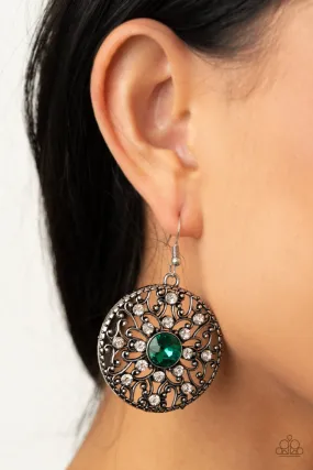 Paparazzi GLOW Your True Colors - Green Earring