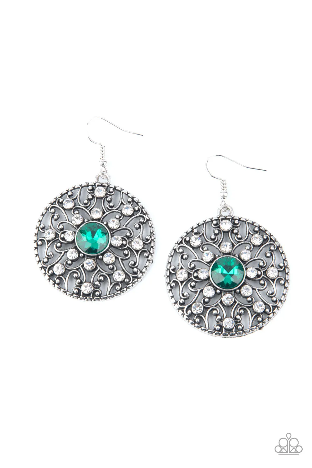 Paparazzi GLOW Your True Colors - Green Earring