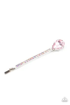 Paparazzi Hair Clip ~ Princess Precision - Pink Hair Accessories