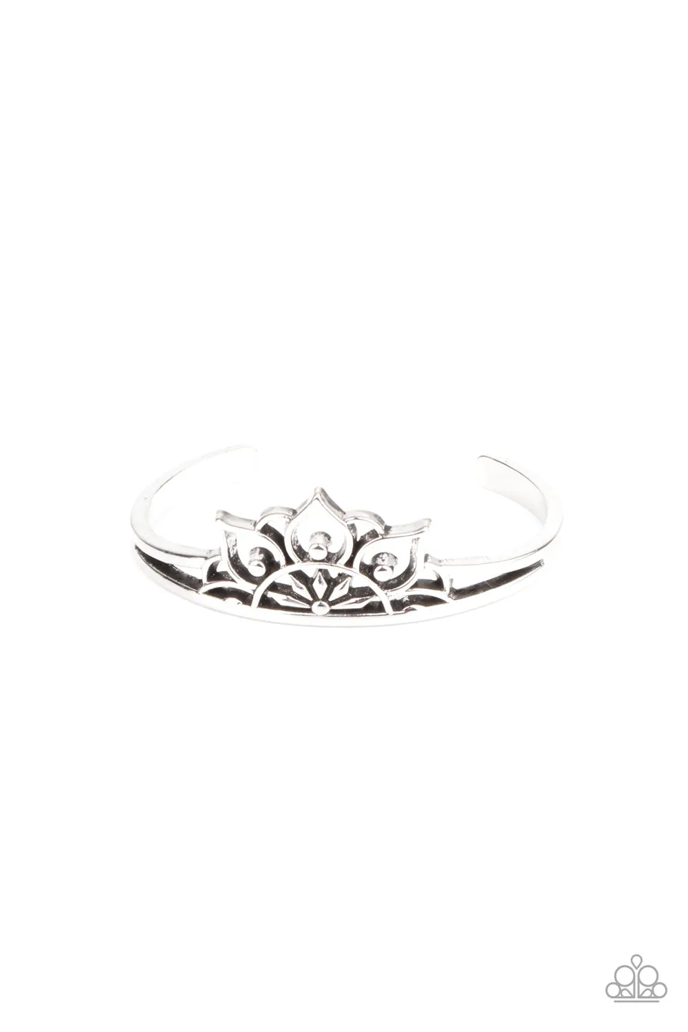 Paparazzi Mandala Mindfulness - Silver Cuff Bracelet