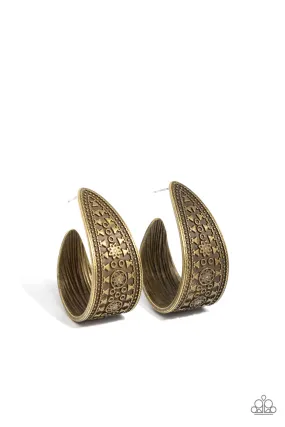 Paparazzi Marketplace Mixer Brass Hoop Earrings