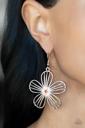 Paparazzi Meadow Musical Orange Earrings