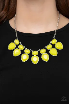 Paparazzi Modern Masquerade - Yellow Necklace