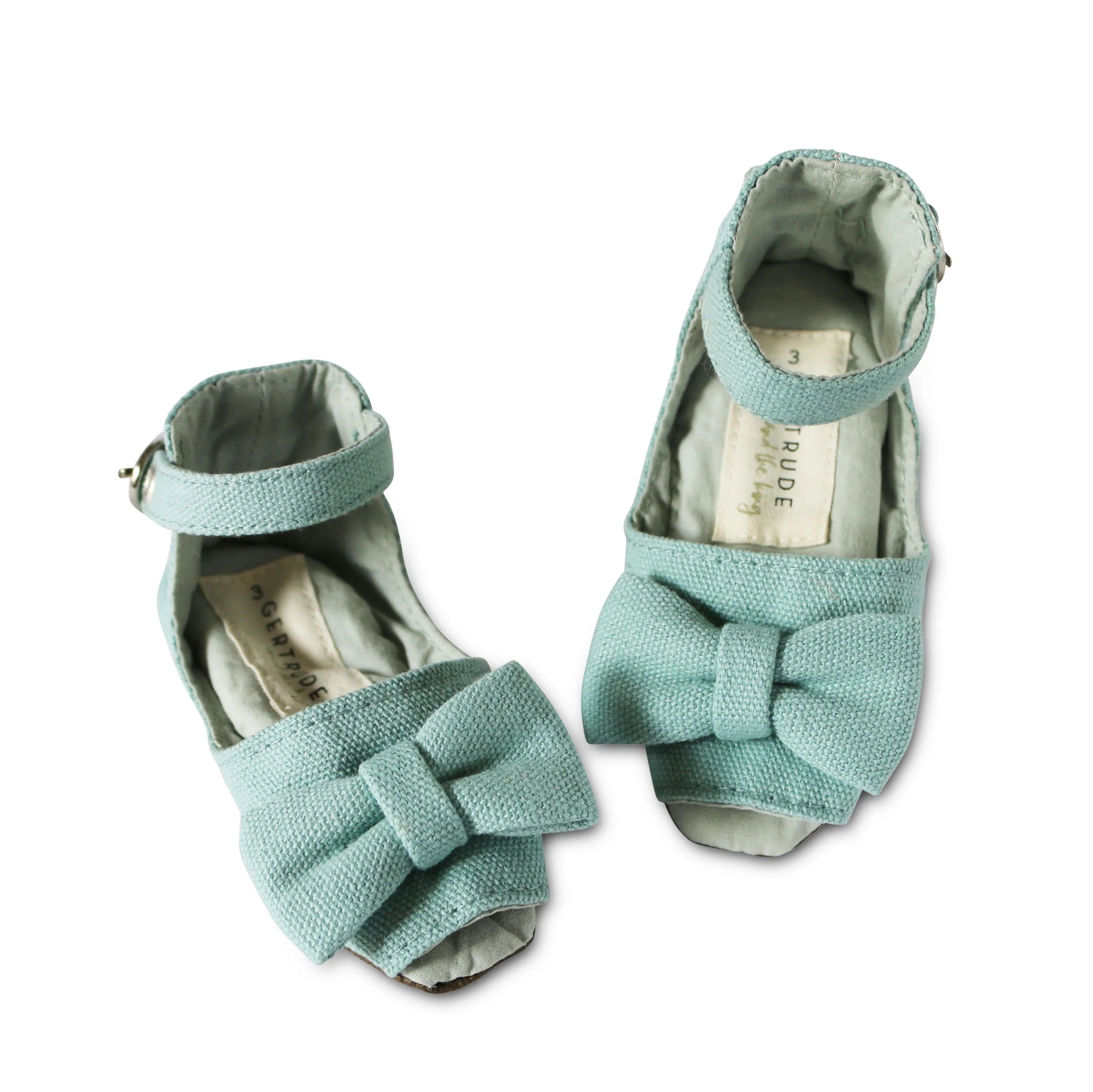 Seafoam Peep Toe Soft Sole Shoes